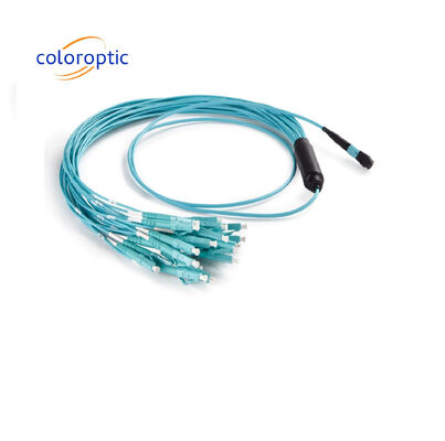 Arneses de fibra óptica MTP Cables de parche multimodo para condiciones adversas