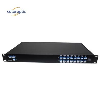 Conector LC de sistema WDM de fibra única modelo 40 canales DWDM AAWG
