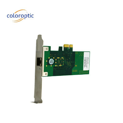 Tarjeta Pcie de banda Infini Gigabit con puerto único NIC óptico Tarjeta Pcie