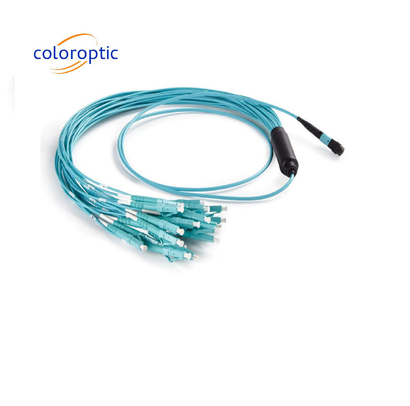 Conexión de red de alta velocidad MTP Cordón de parche MPO / MTP cable de arnés