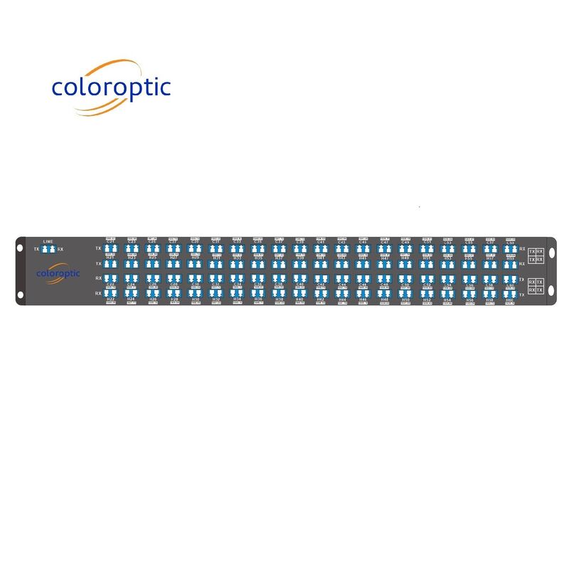 AAWG 96 Canal Modelo WDM Fibra de modo único doble de 50 GHz Sistema DWDM WDM