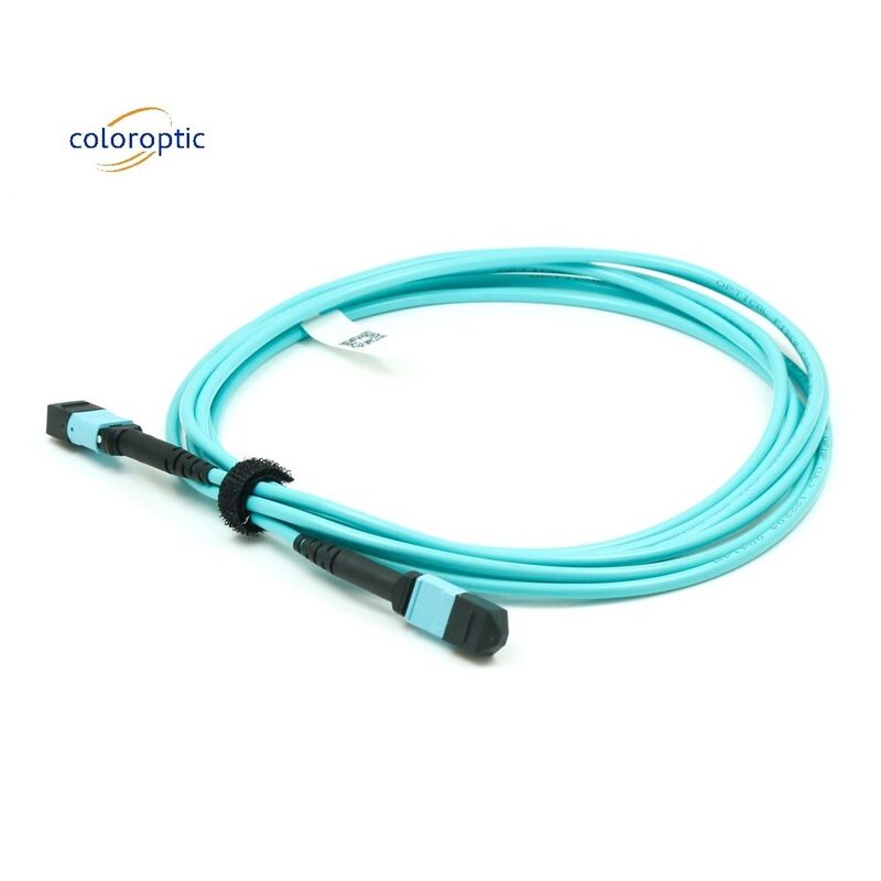 Cable de parche de fibra G652D OM3 MPO 1m de longitud para necesidades comerciales