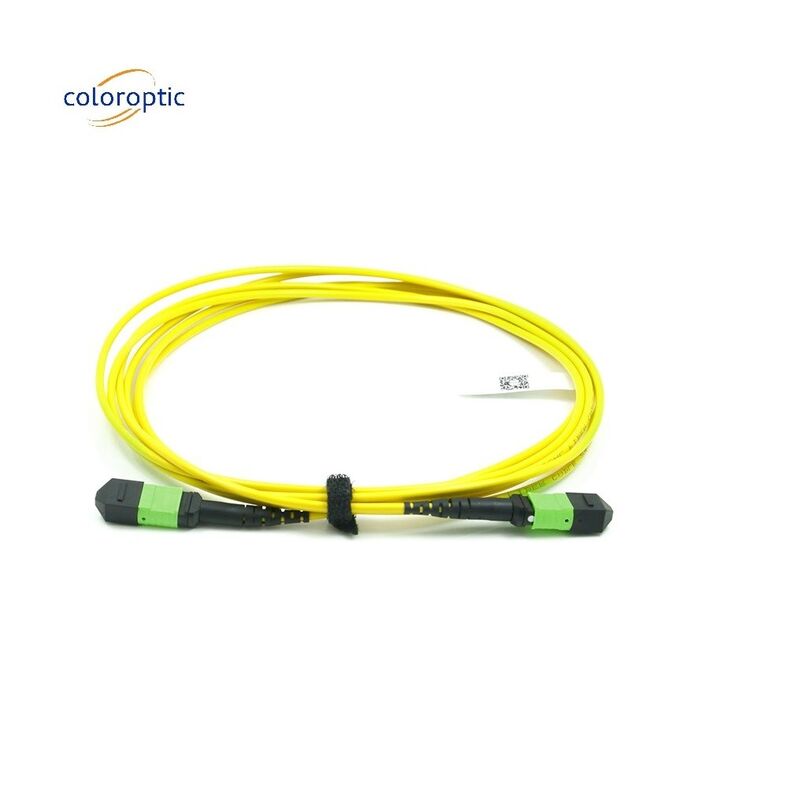Cordón de parche de modo único óptico pasivo MPO-12 / APC-A-MPO12 / APC